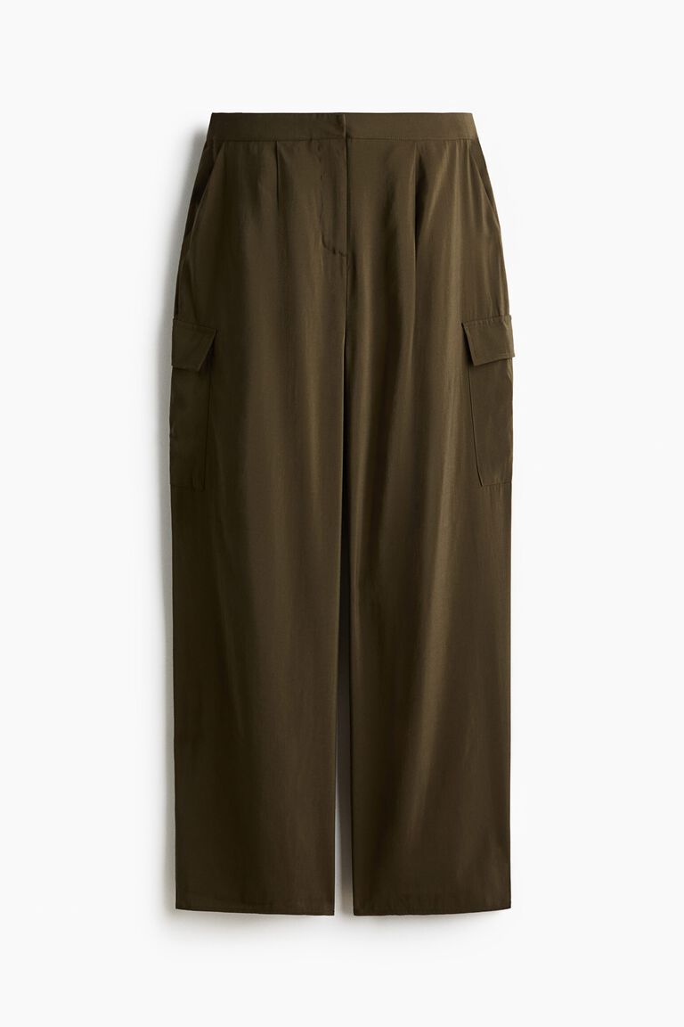 Barrel cargo trousers