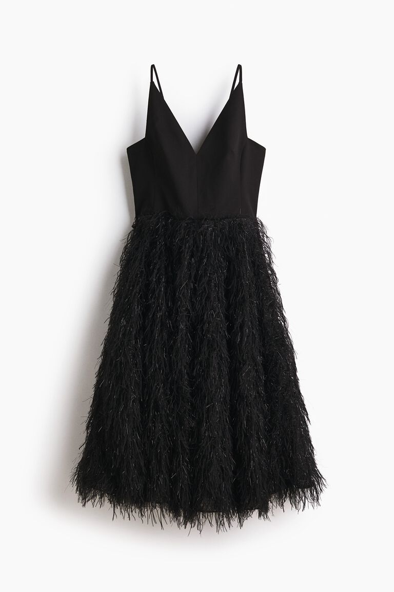 Circle-skirt strappy dress