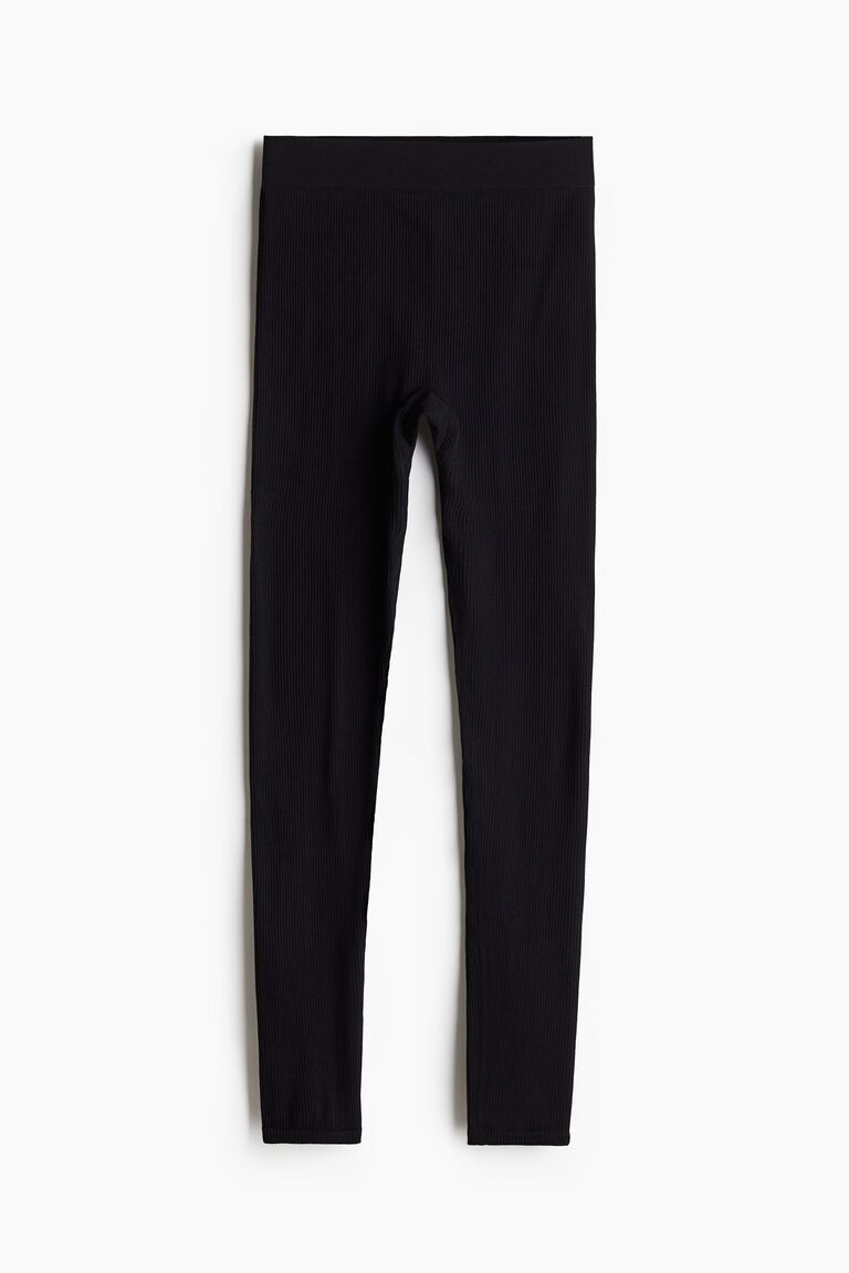 Seamless ribbed leggings