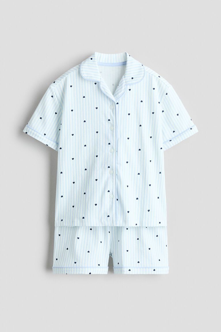 Patterned jersey pyjamas