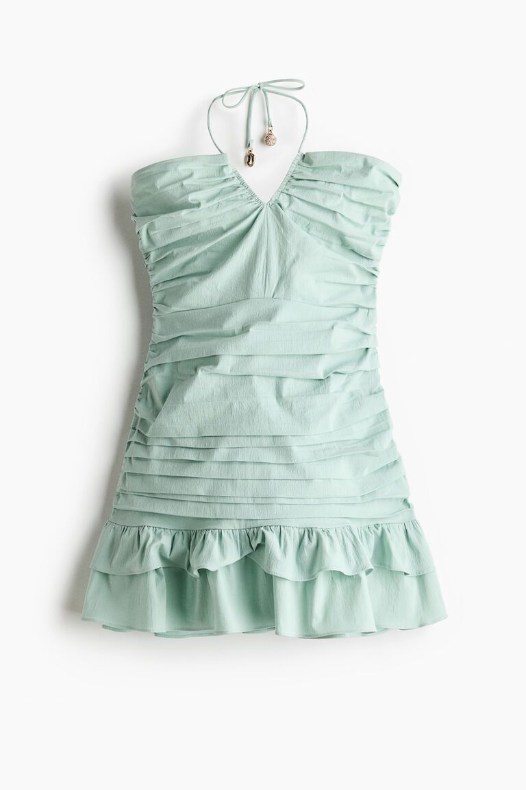 Ruched bandeau dress