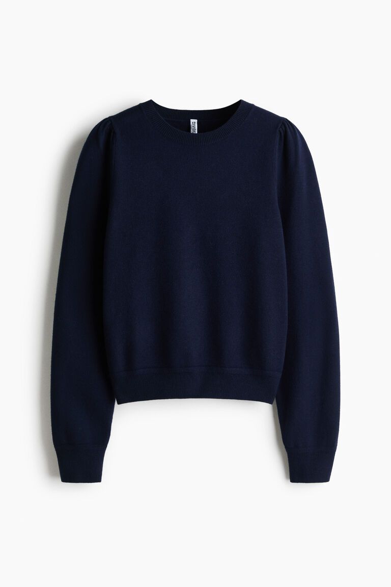Puff-sleeved jumper