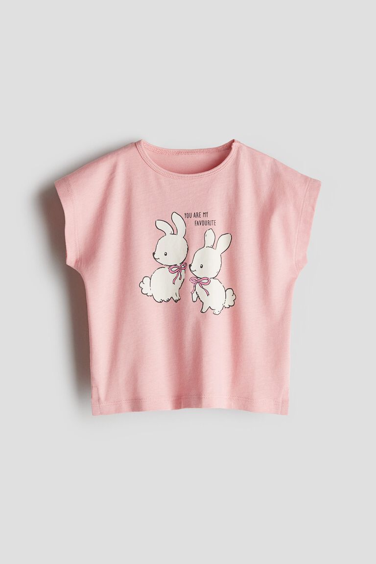 Printed boxy top