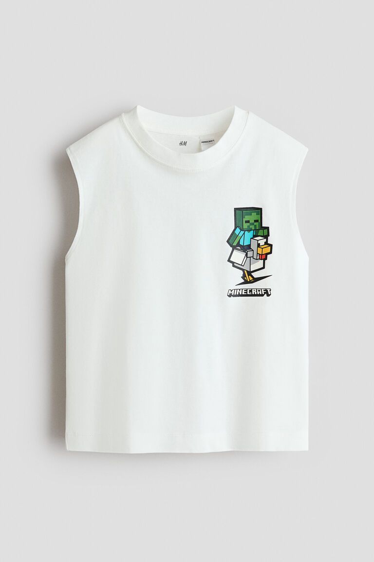 Printed vest top