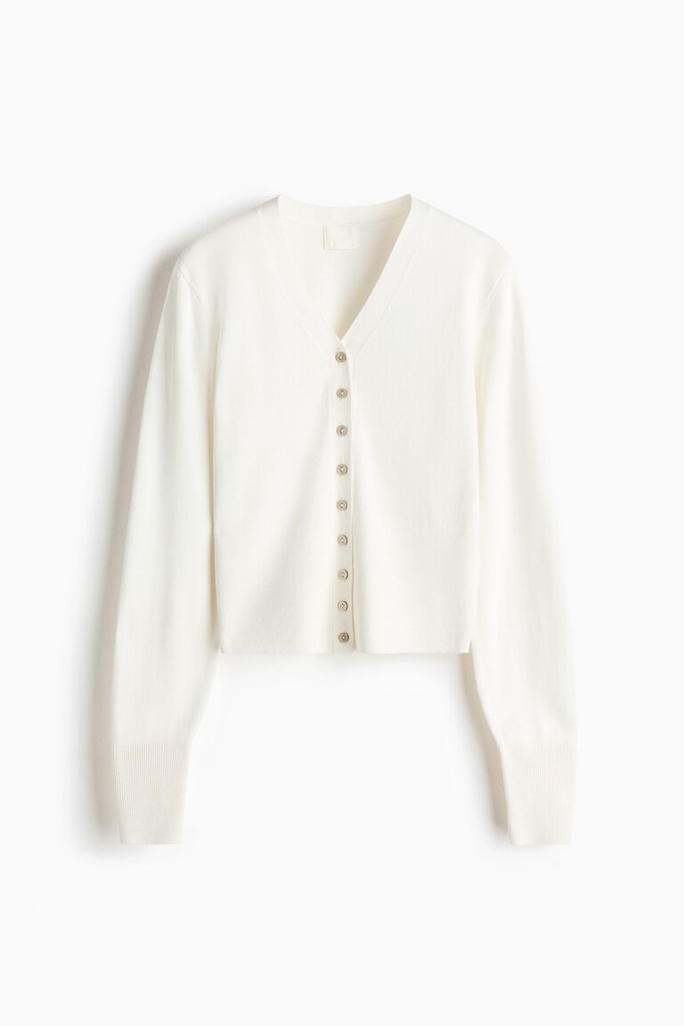 Fine-knit cardigan