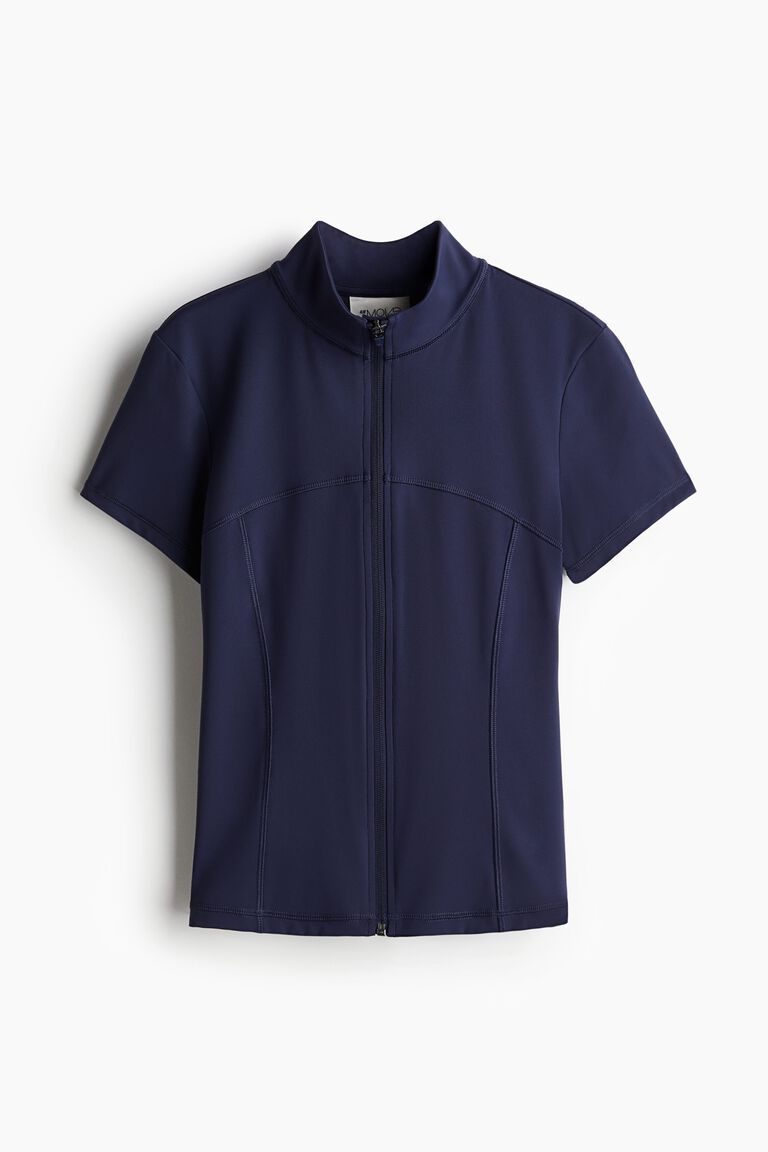 Short-sleeved running jacket with ShapeMove™