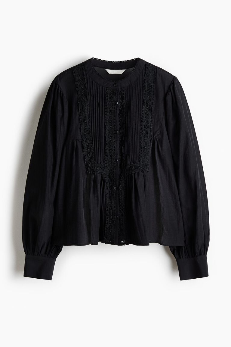 Pintucked blouse