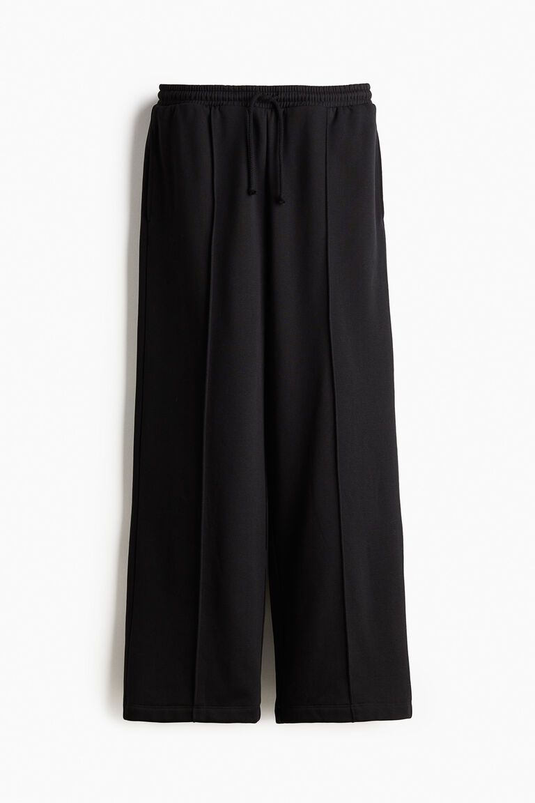 Crease-front sweatpants