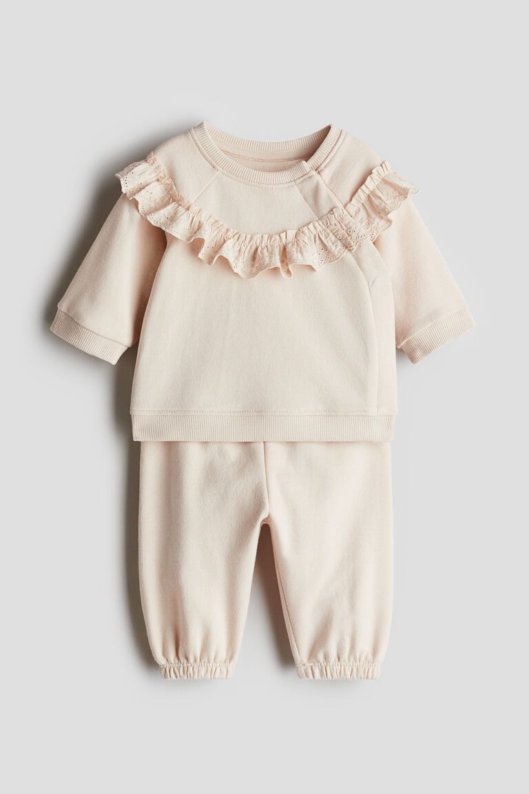 2-piece cotton sweatshirt set