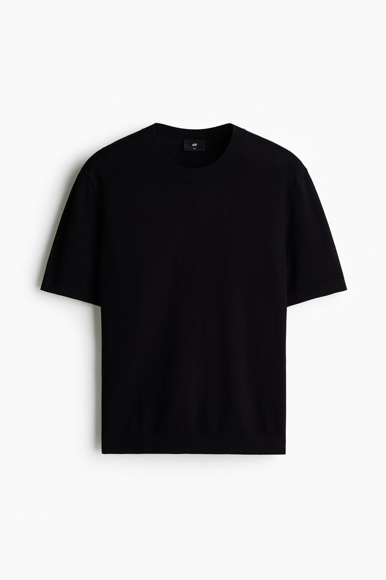 Slim Fit Knitted T-shirt