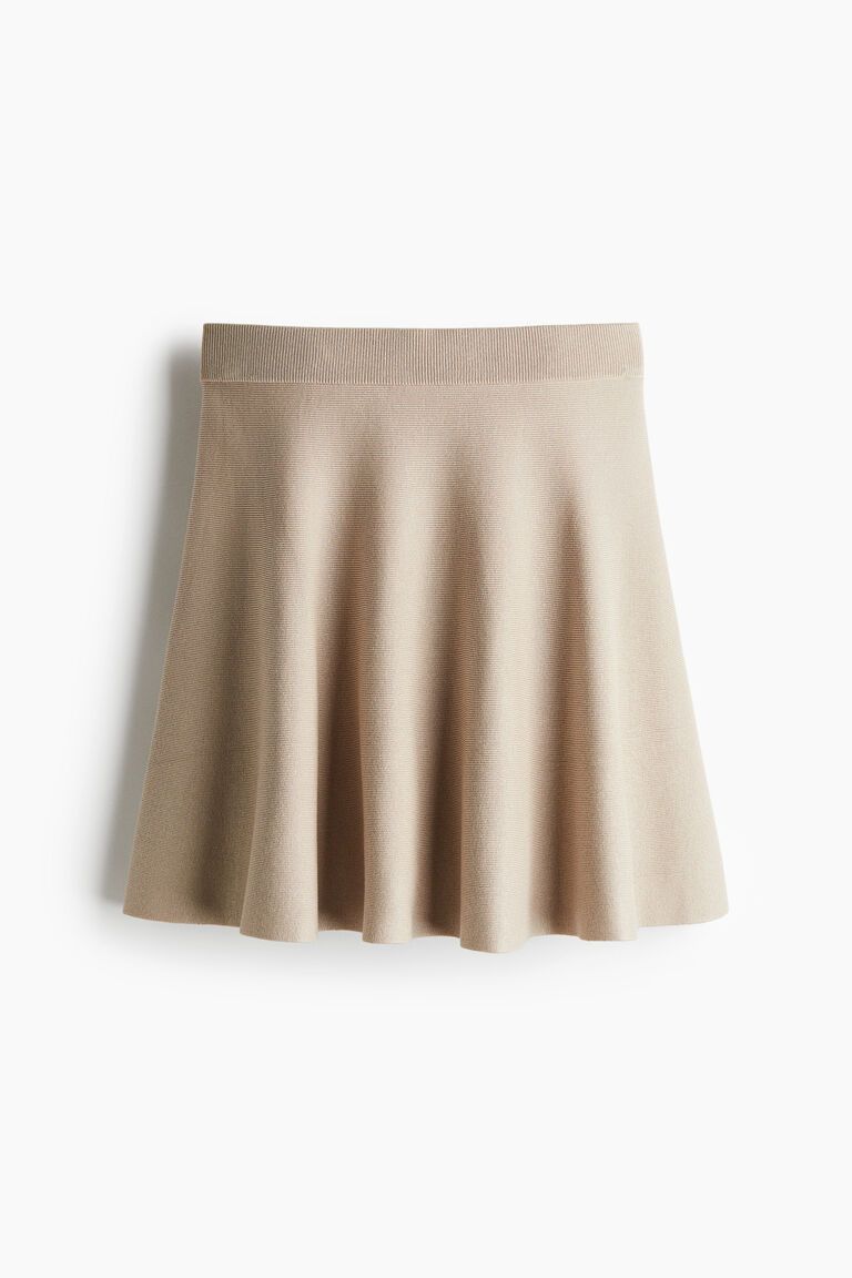 Knitted skater skirt