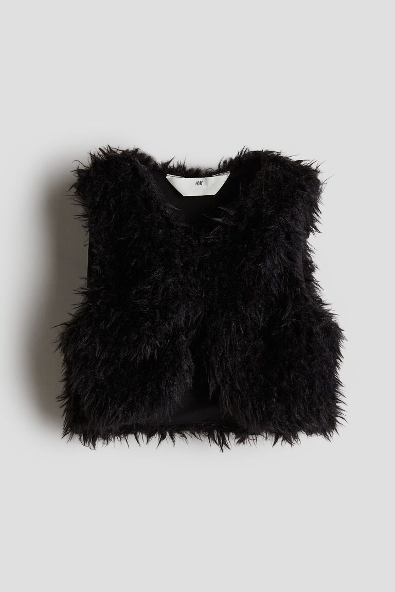 Fluffy gilet
