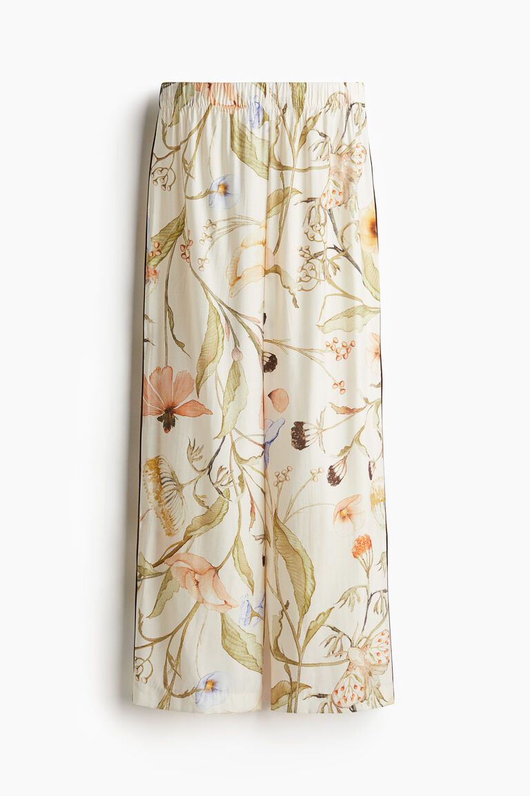 Piping-detail trousers