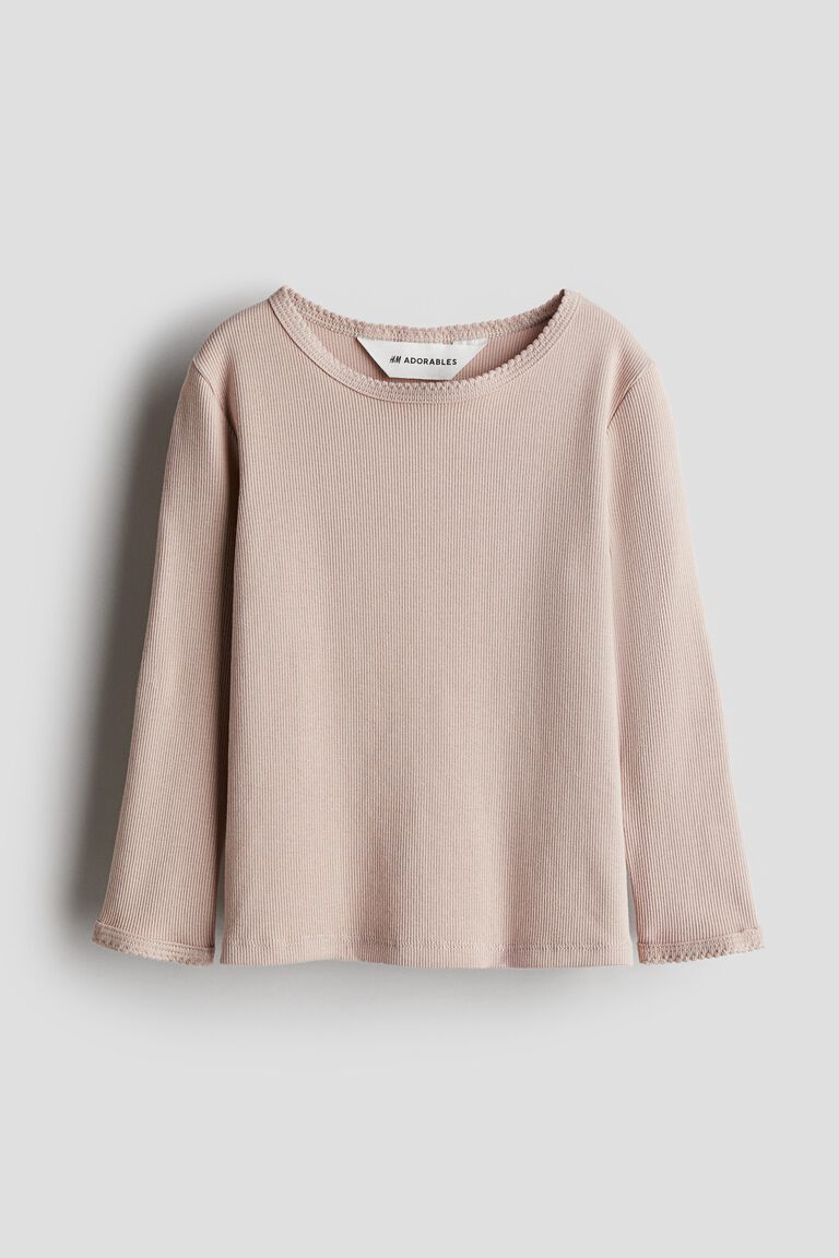 Ribbed cotton top