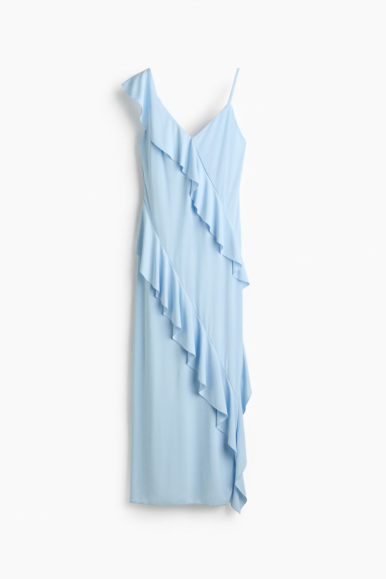 Flounced jersey dress