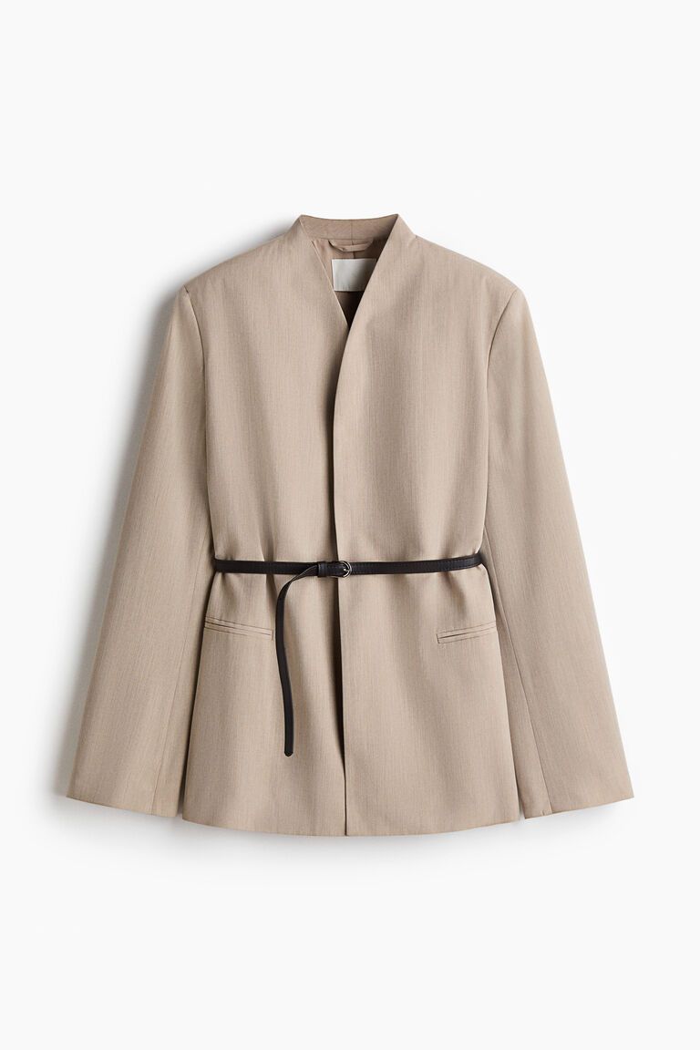 Belted blazer