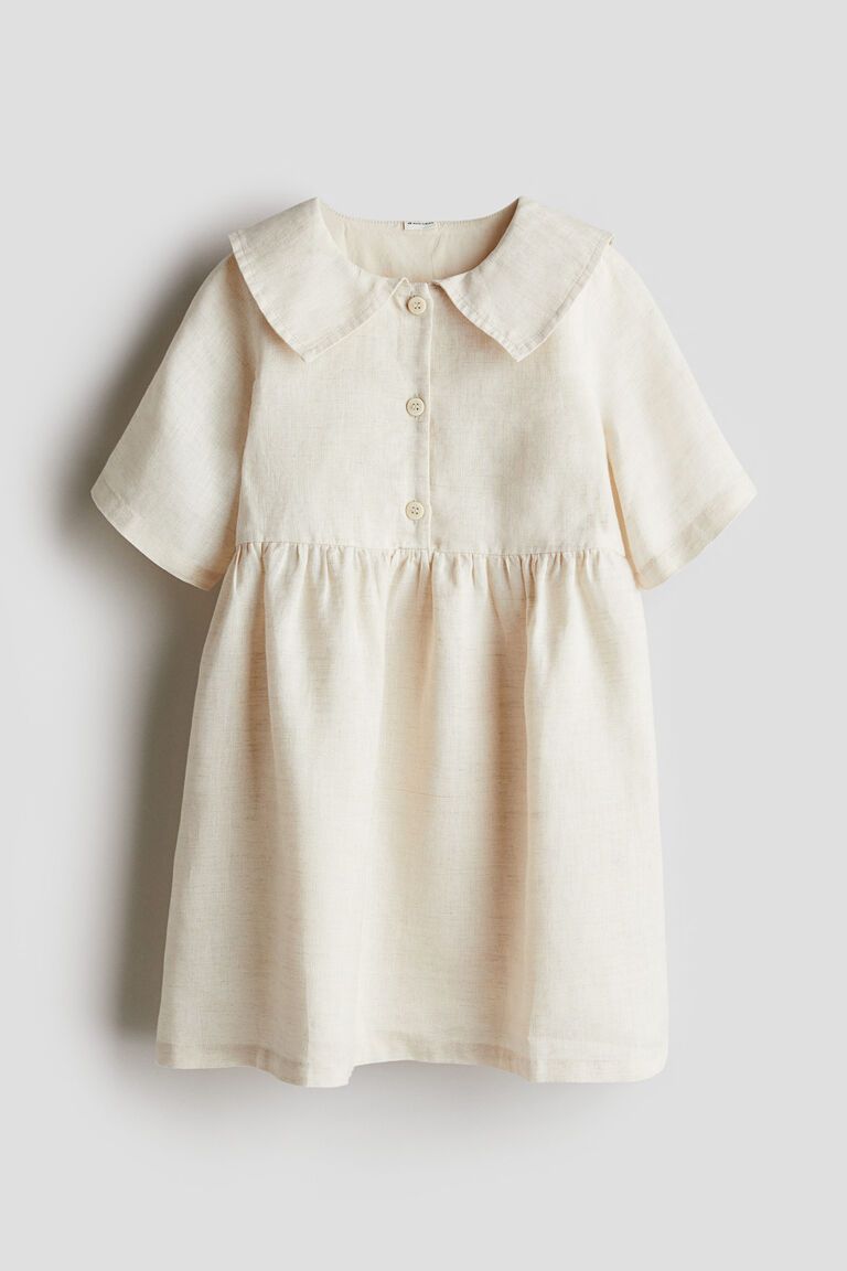 Loose-fit linen dress