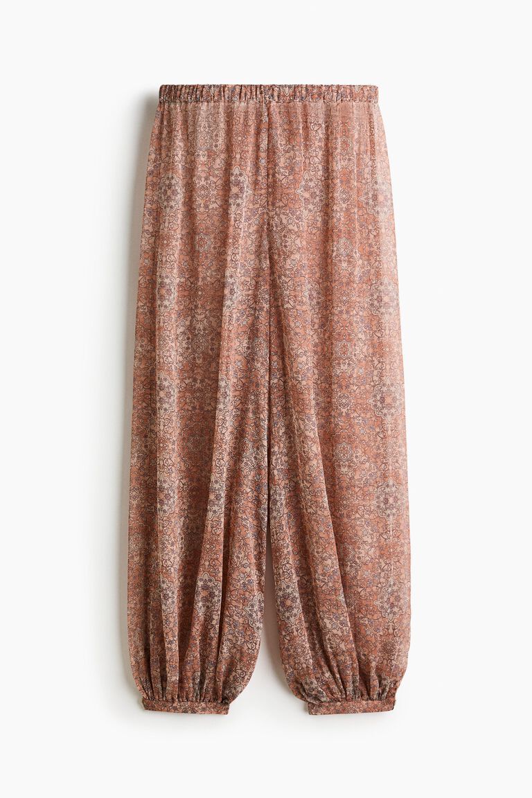 Balloon-leg pull-on trousers