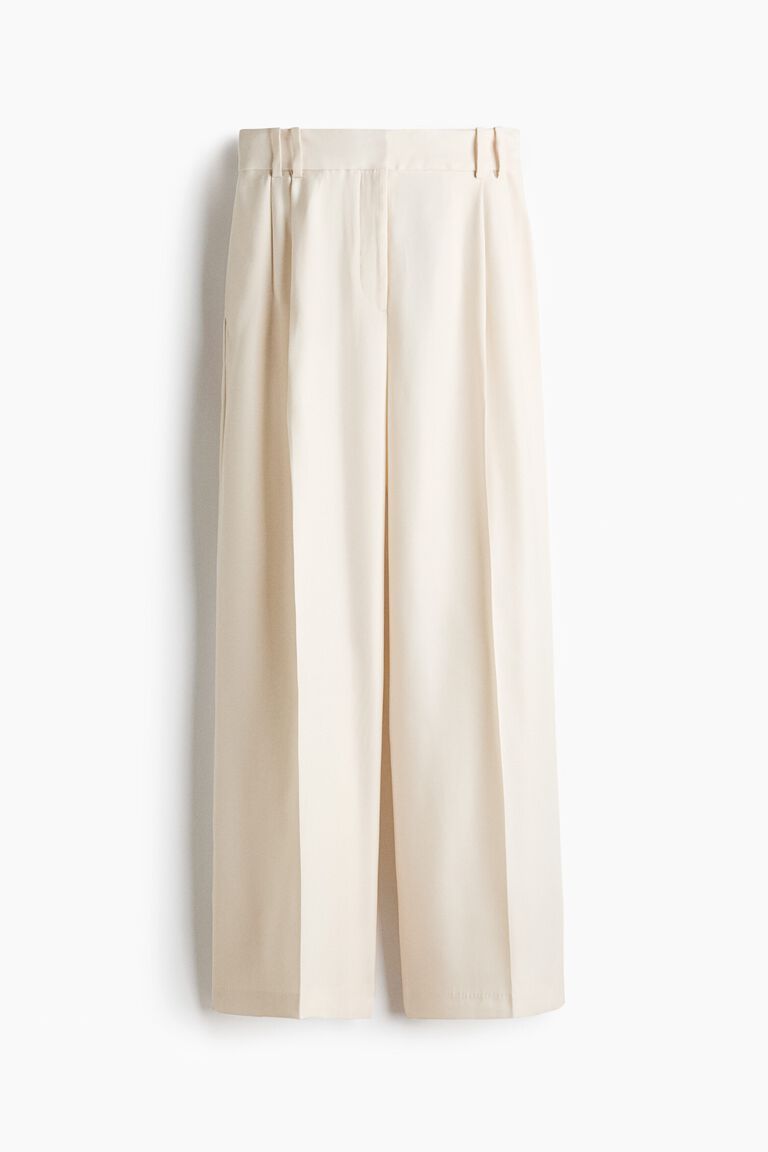 Wide tailored trousers