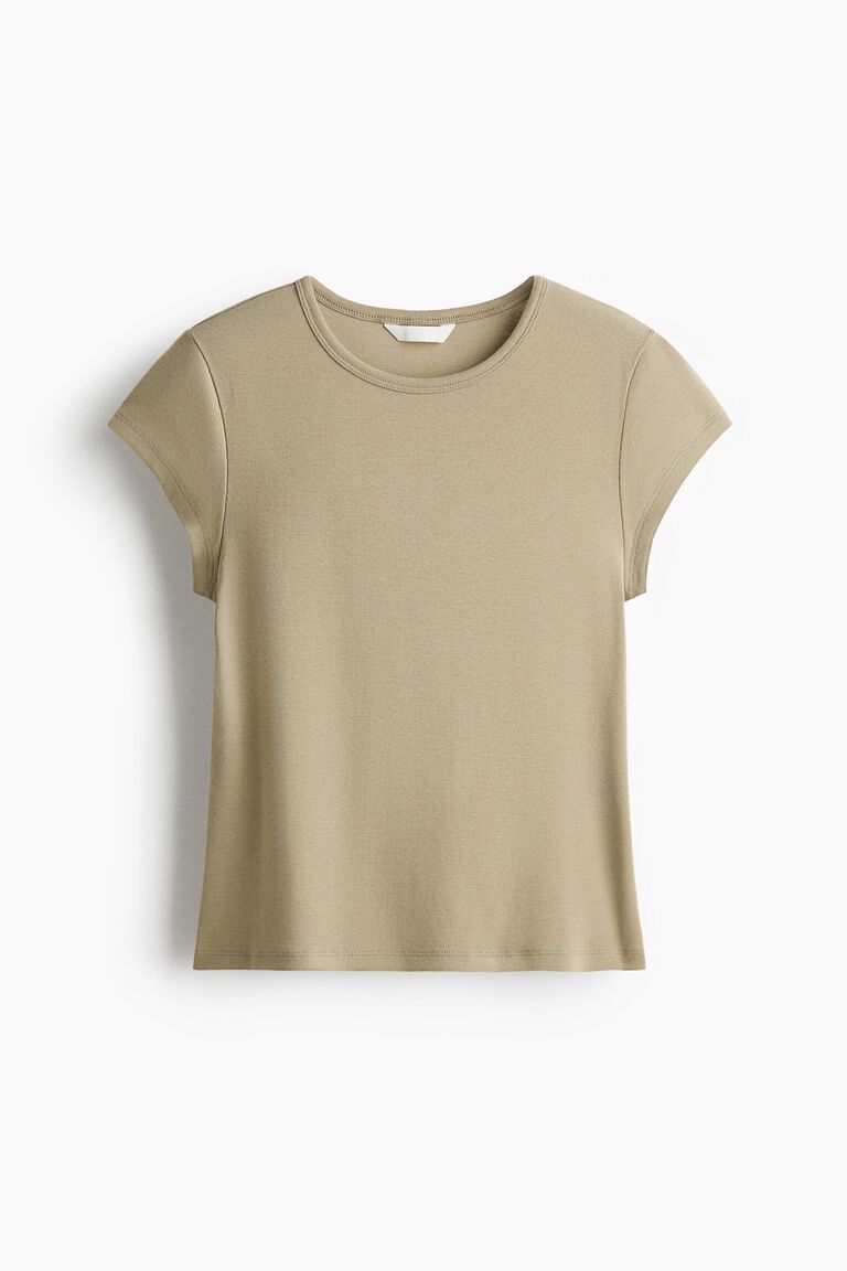 Fitted cotton T-shirt