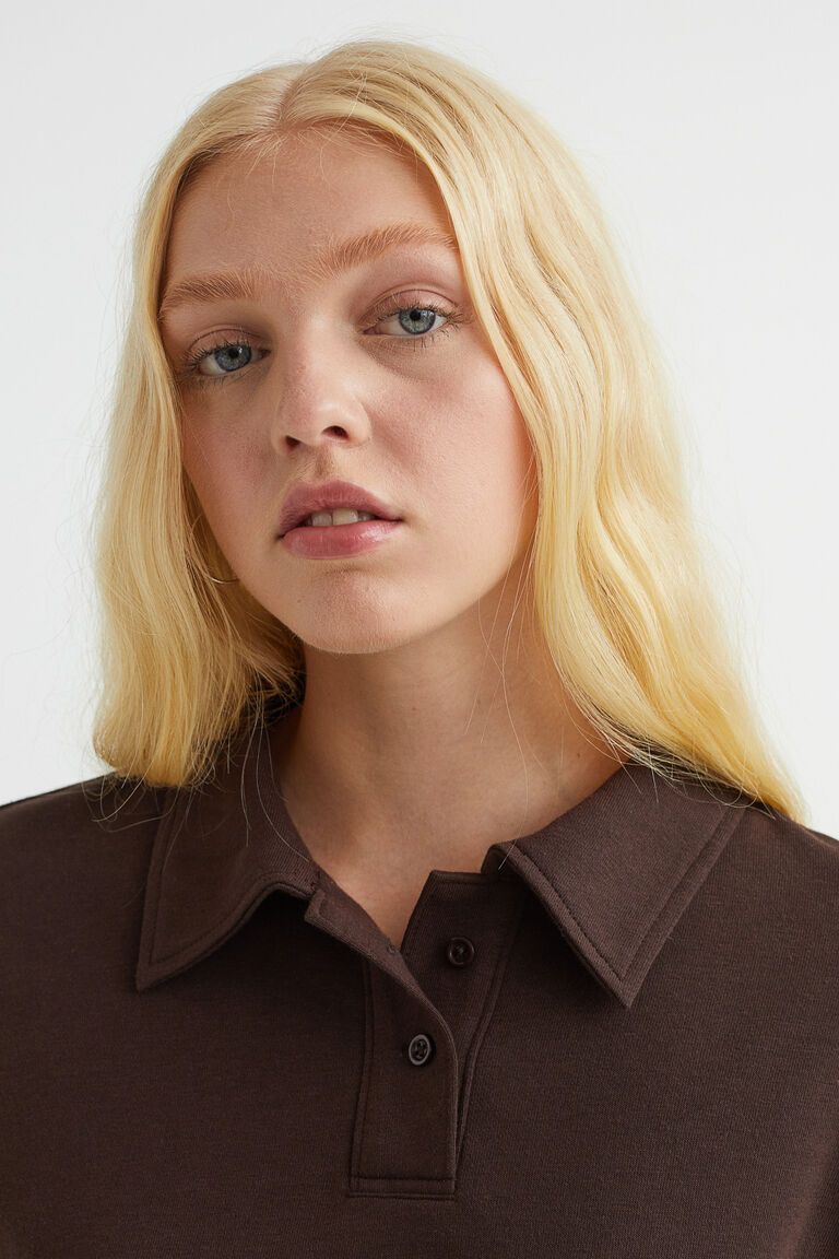 Cropped rugby shirt