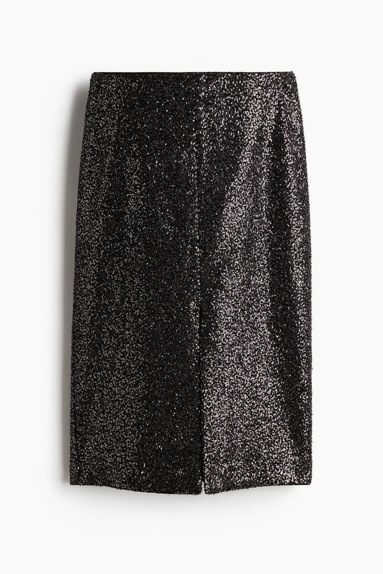 Sequined midi skirt