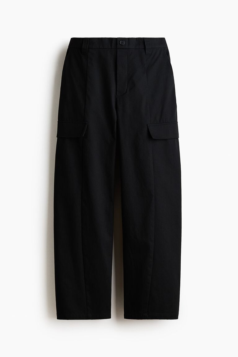Barrel cargo trousers