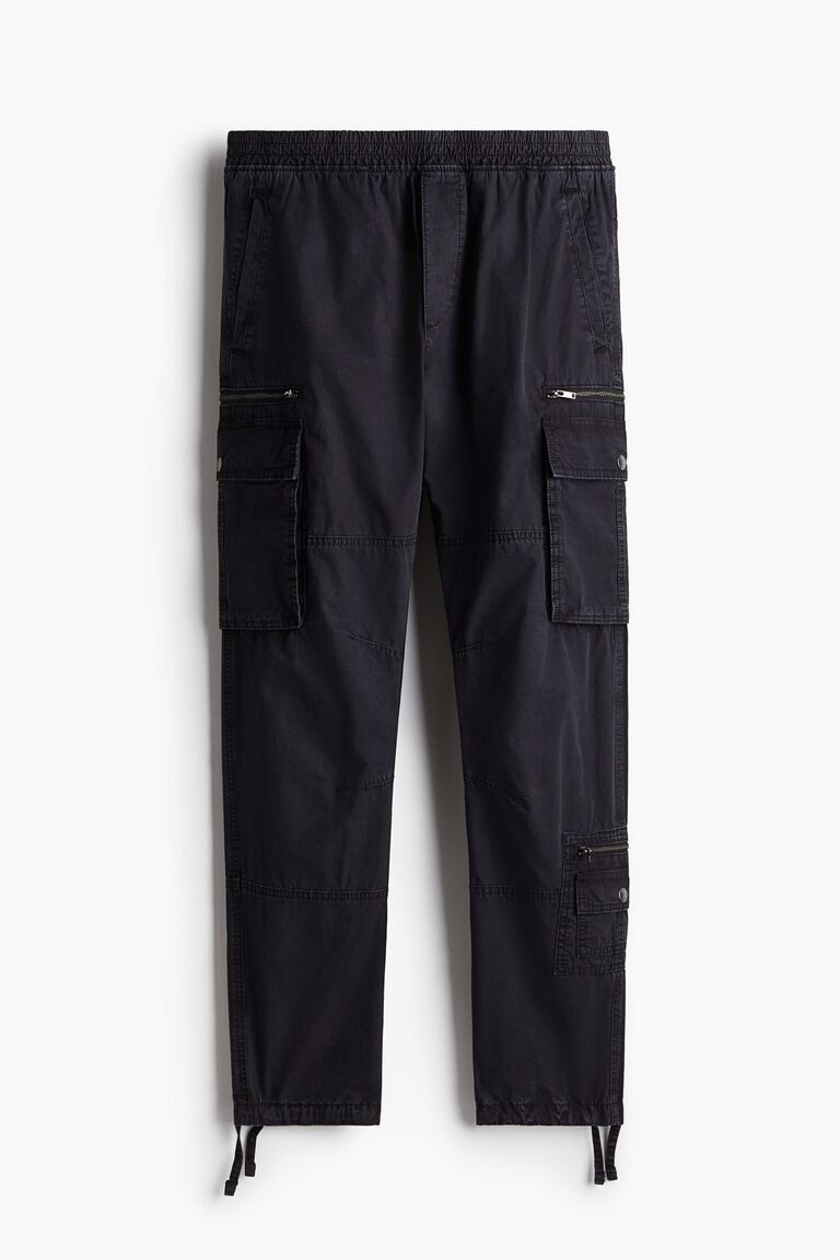 Regular Fit twill cargo trousers