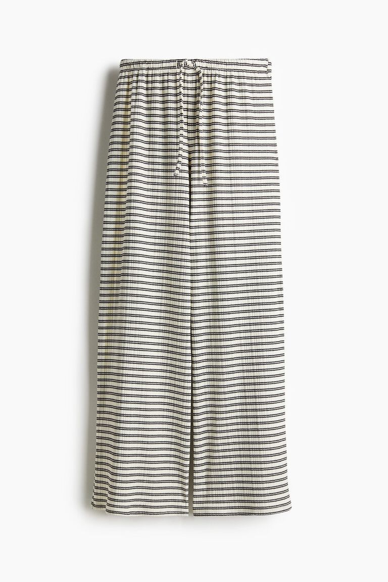 Wide drawstring trousers