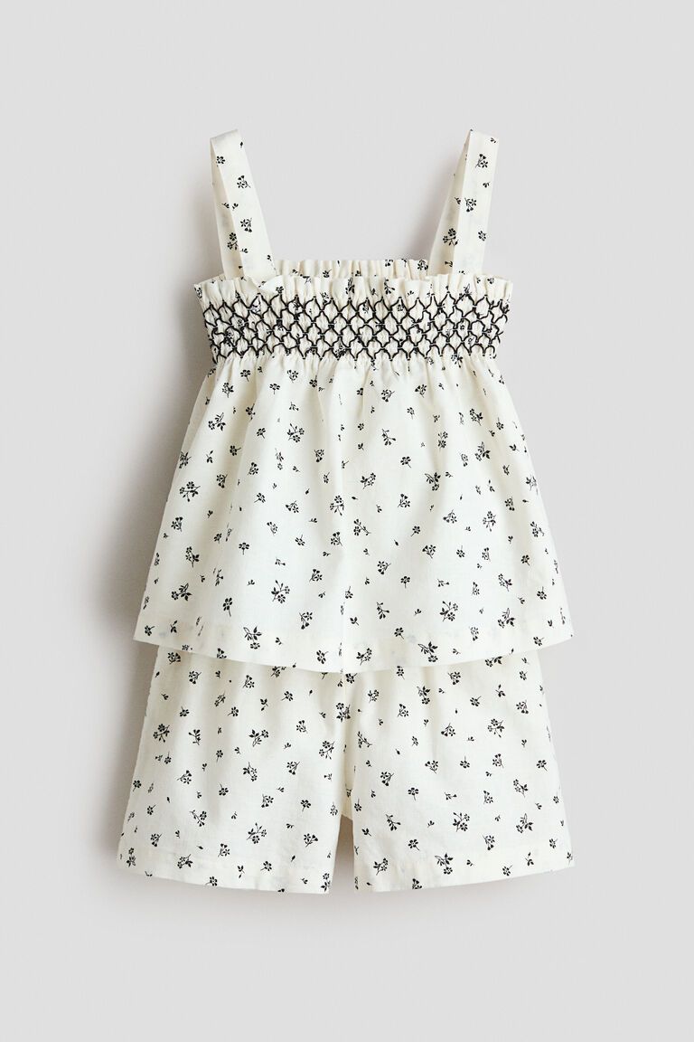 2-piece linen-blend set