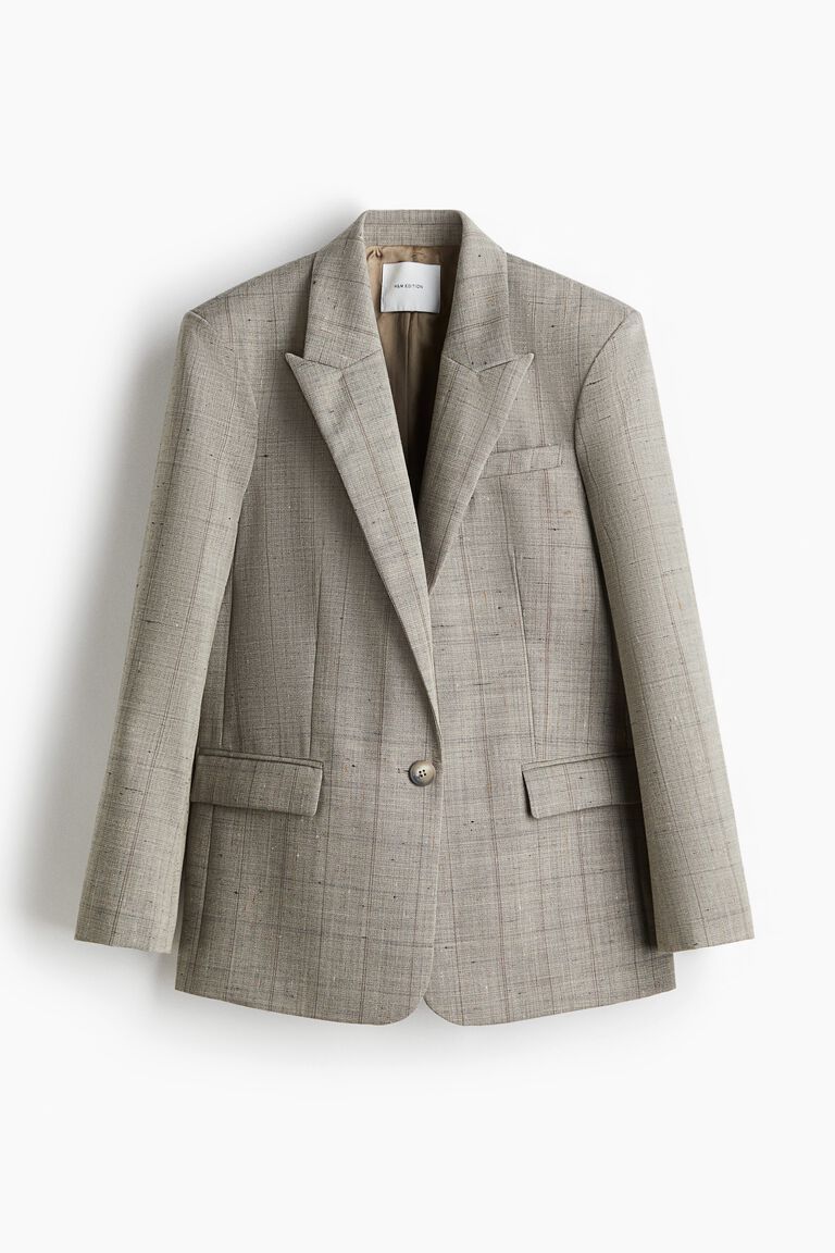 Wool-blend blazer