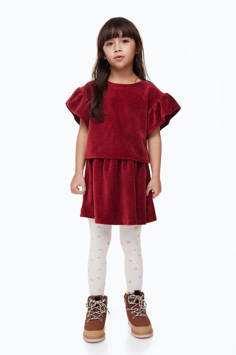 2-piece top and skirt set