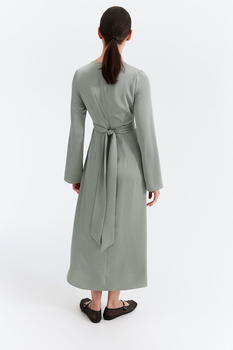 MAMA Satin nursing dress