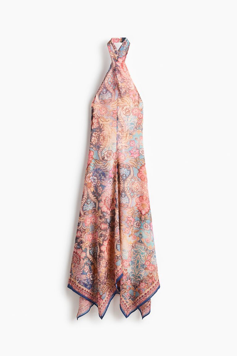 Chiffon halterneck dress