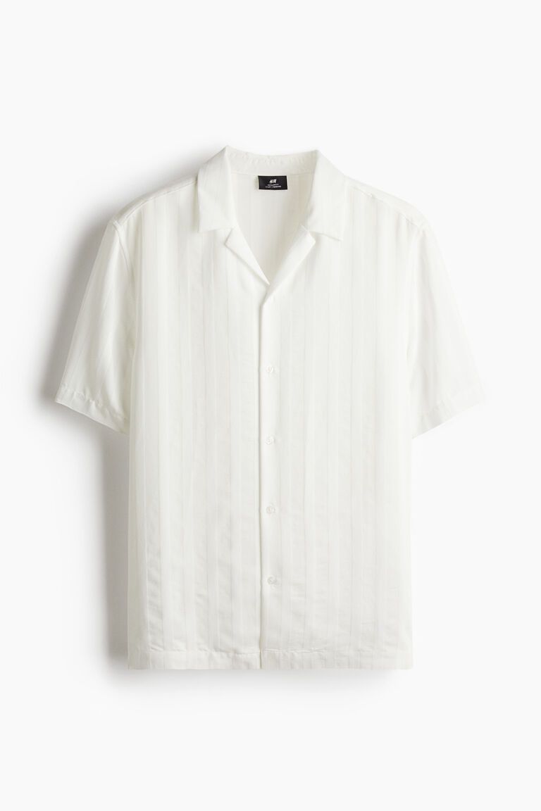 Regular Fit Textured-weave resort shirt