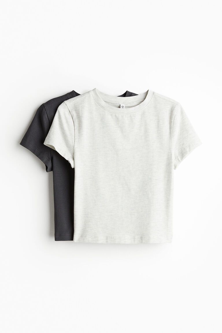 2-pack cropped T-shirts