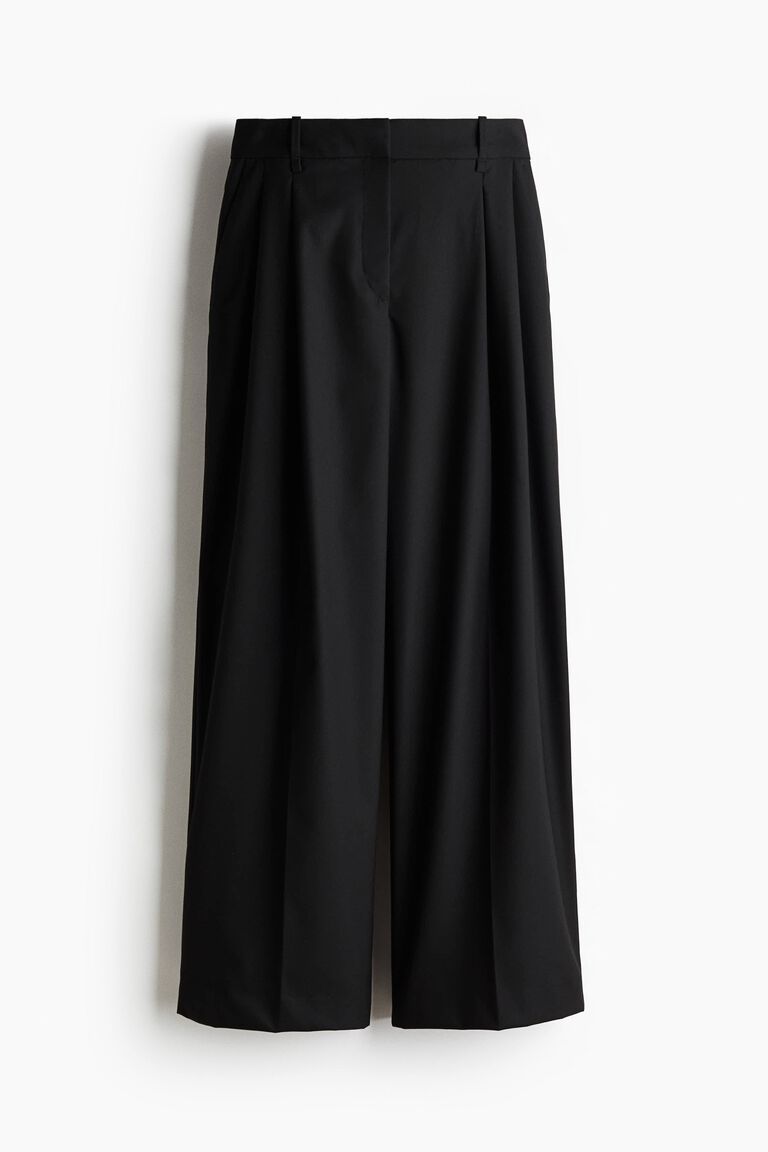 Wide tailored trousers