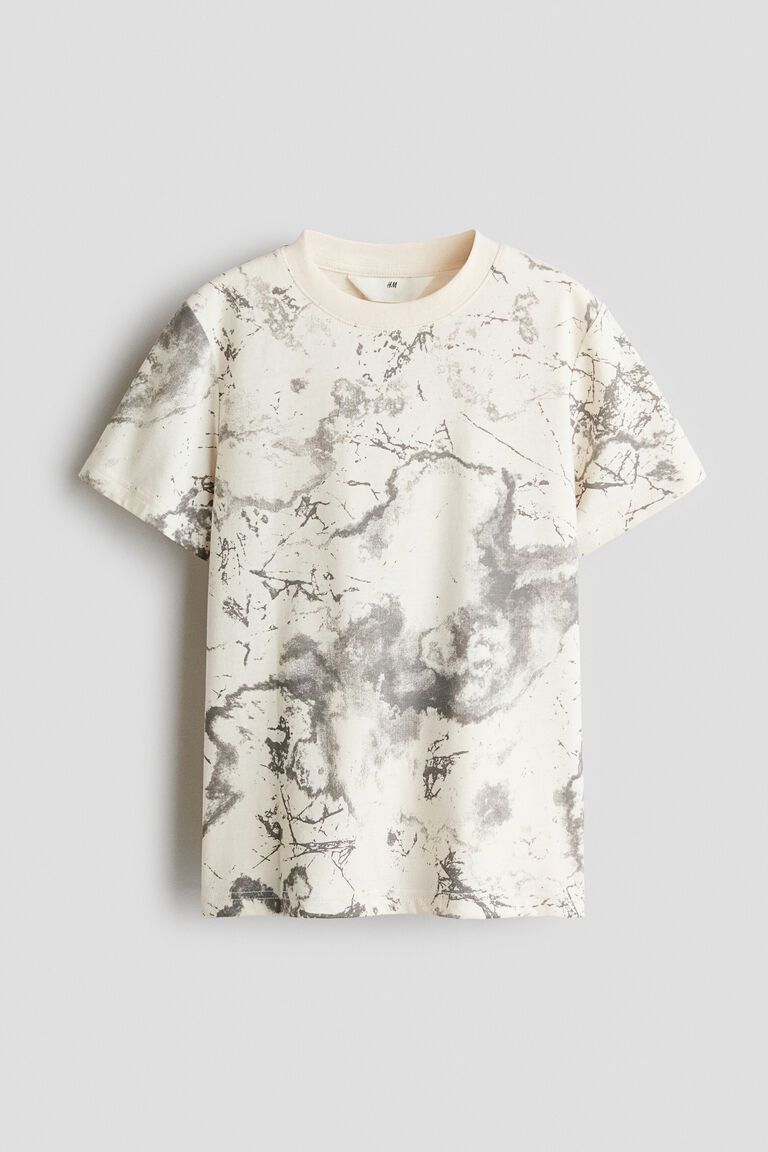 Printed cotton T-shirt