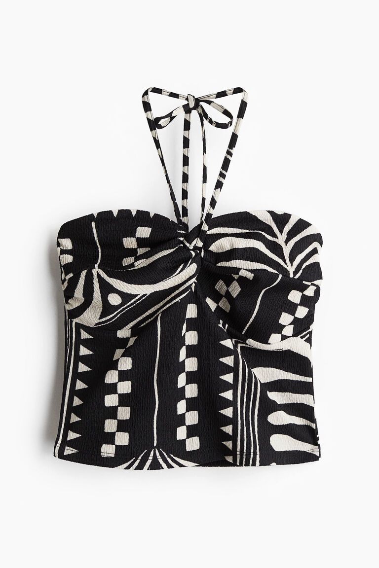 Short halterneck top