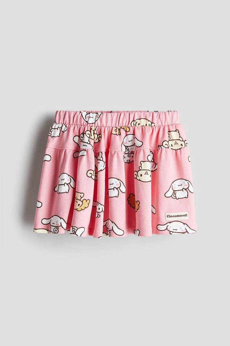 Patterned sweatshirt skirt
