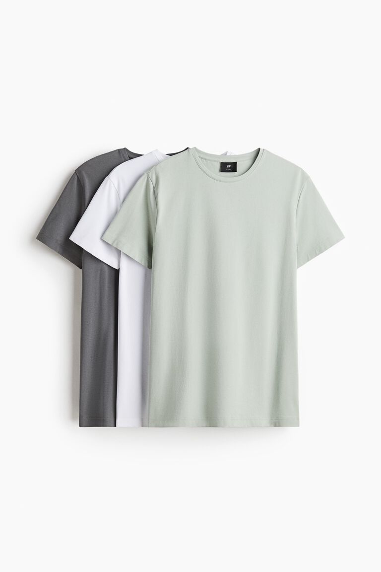 3-pack Slim Fit T-shirts