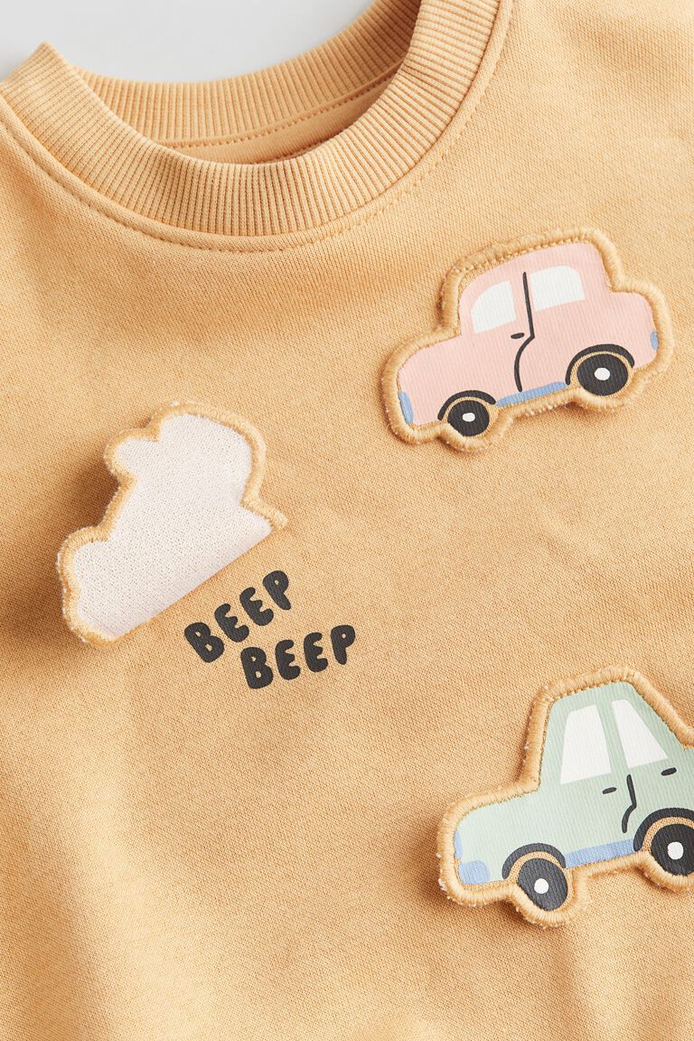 Motif-detail sweatshirt