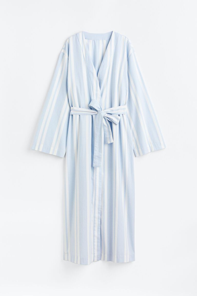 Twill dressing gown