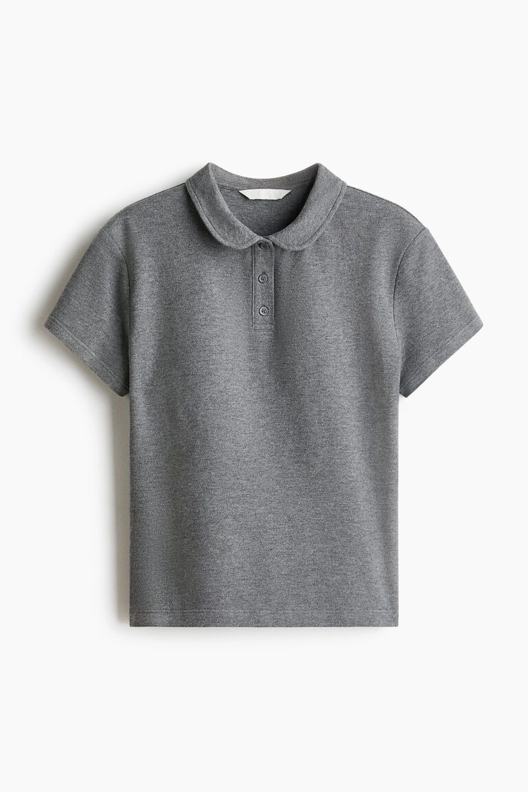 Cotton piqué polo shirt