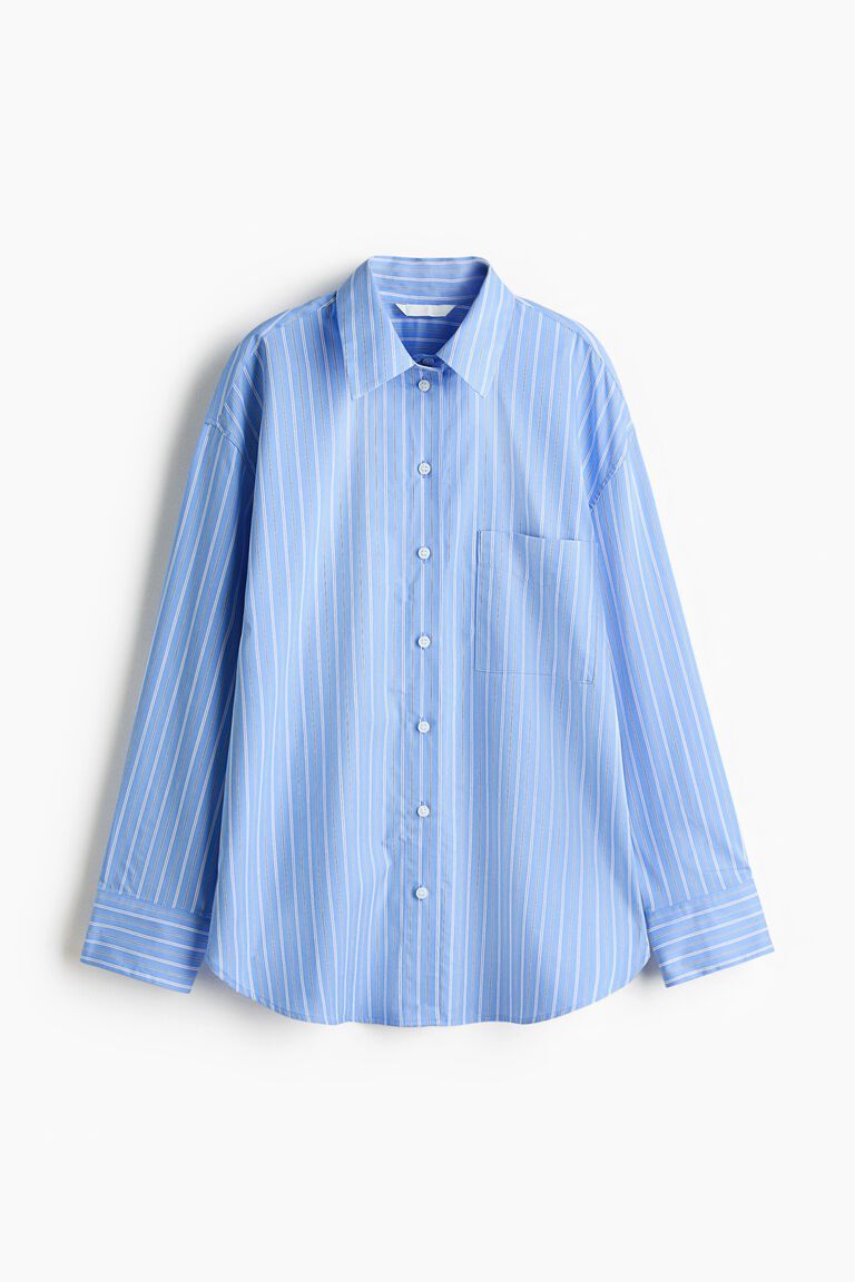 Oversized poplin shirt