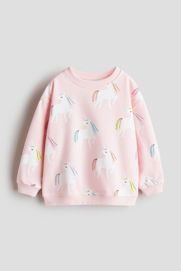 Printed brushed-inside sweatshirt
