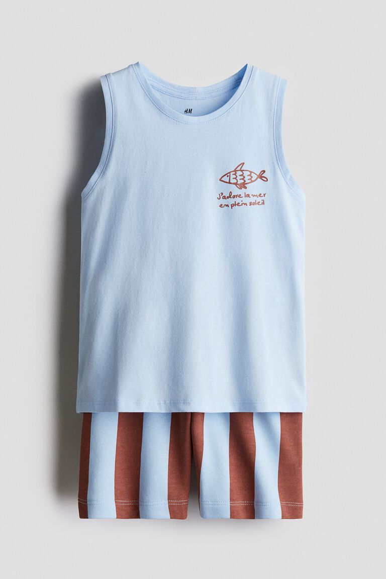2-piece vest top and shorts set
