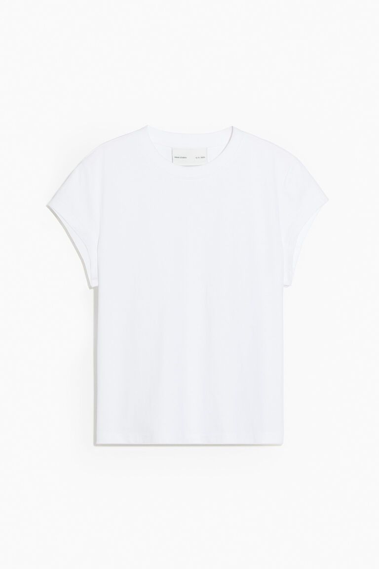 Cap-sleeved T-shirt