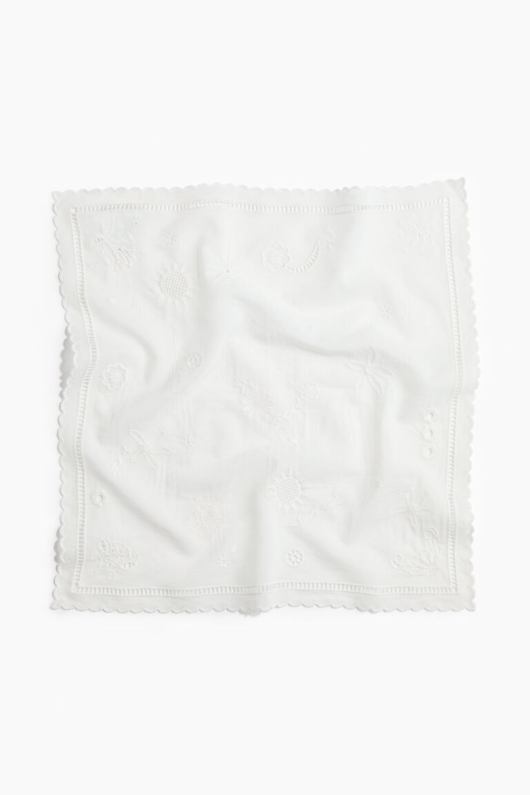 Broderie anglaise scarf