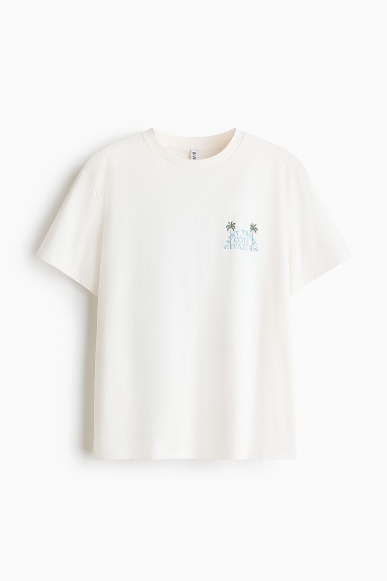 Printed cotton T-shirt